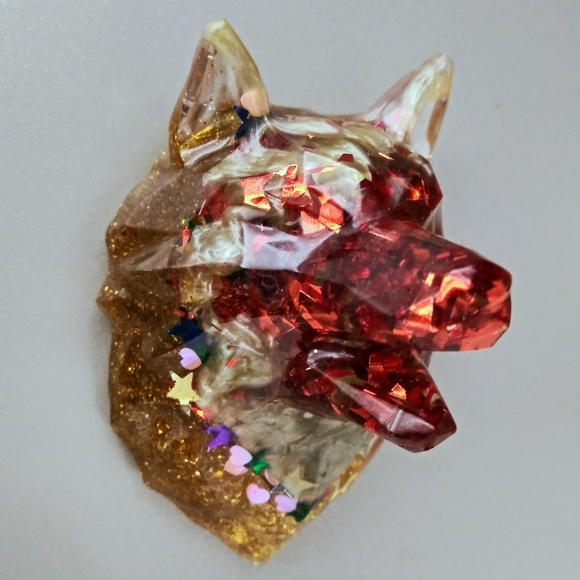 Other - 💕💛🐺Handmade Wolf Magnet Art Decor #KCstrong💕💛